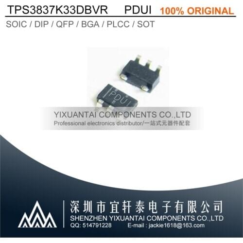 10pcs/lot 50pcs/lot 100pcs/lot Free shipping 100% original TPS3837K33DBVR TPS3837K33 3837K33 PDUI SOT23-5