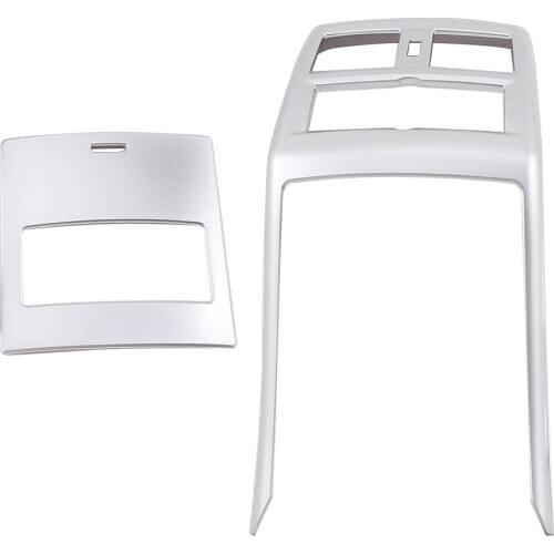 2Pcs/ Set Silver Rear Air Vent Outlet Cover Trim Frame Fit For Mercedes Benz GL GLE GLS ML Class W166 X166 2019-2013