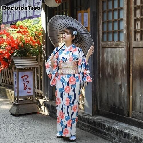 2021 woman kawaii japanese kimono dress japanese women tradition yukata kimono flower vintage cosplay costume evening dress