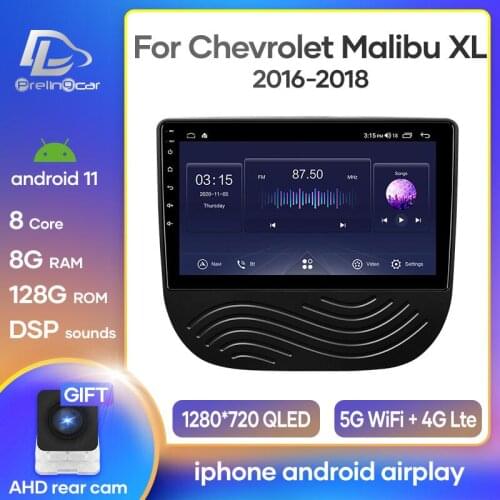 Prelingcar Android 10.0 For Chevrolet Malibu XL 2016 2017 2018 Car Radio Multimedia Video Player GPS Navigation NO DVD 2 Din DSP