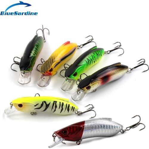 BlueSardine 6PCS 15.5G 8CM Minnow Fishing Lures China Hard Bait Peche Carp Pesca Isca Artificial Fishing Tackle