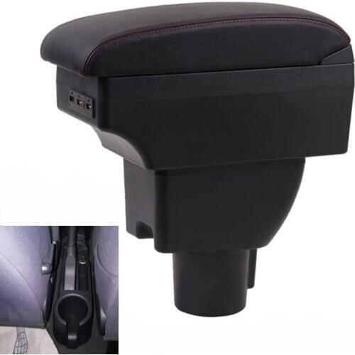 For kia picanto Armrest box central Store content box with USB interface