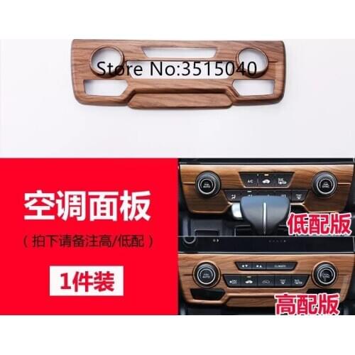 For Honda CR-V 2017 Luxurious 1PC Wood Chrome Car Air Condition Switch Knob Panel Cover Trims Stickers Car Styling Accessories