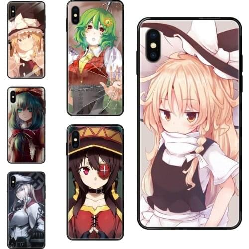 For Huawei Honor 6A 7A 7X 8C 8X 9 9A 9I 9X 10 10I 20 20I 20S Lite Pro Touhou Cheapen Black Soft TPU Art Online Cover Case