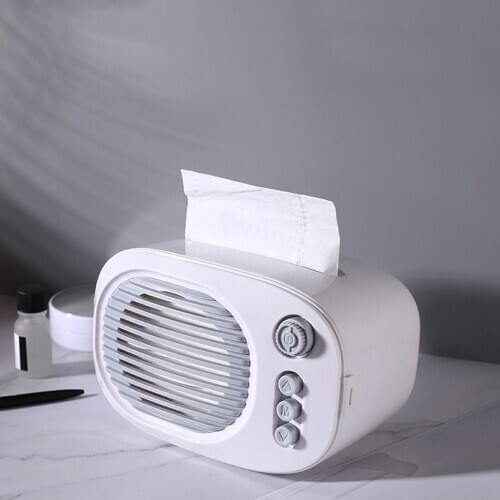 Home Creative Mini Retro Radio Shape Tissue Storage Box Container Desktop Decor Tissue Boxes