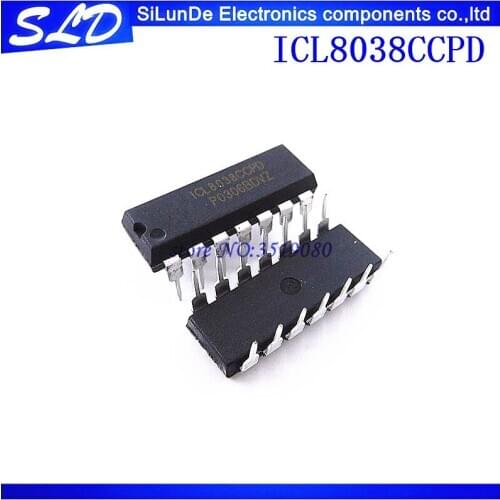 5pcs/lot ICL8038CCPD ICL8038 Precision Waveform Generator/ Voltage Controlled Oscillator IC DIP-14