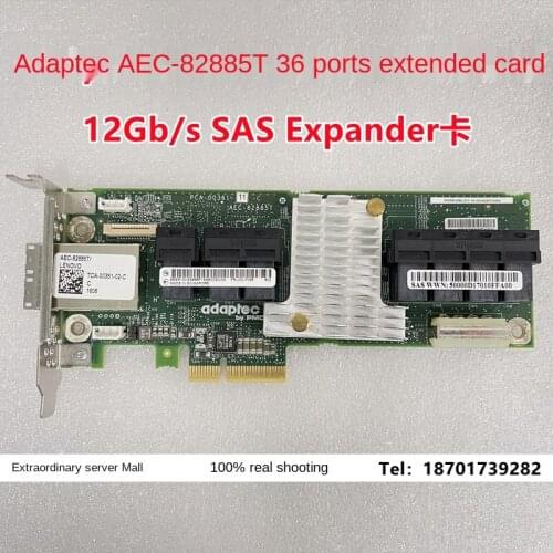 Adaptec AEC-82885T 2283400-R 12Gb/s SAS 36 port expander expansion card