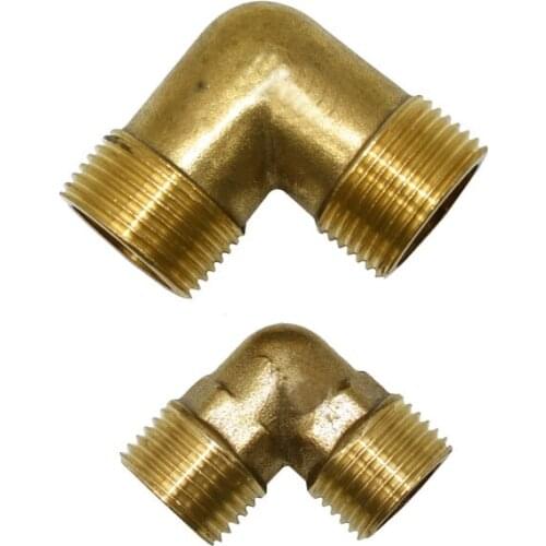 Brass Male 1/2" 3/4" Elbow Connector 90 degrees bending Threaded joint tube with connectors for water 1PCS