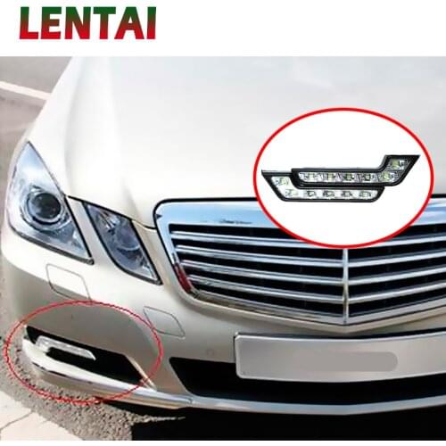 LENTAI For Skoda octavia a7 a5 2 rapid fabia superb Suzuki swift grand vitara MG 1Set Car LED DRL Lights 12V L Styling Fog Lamp