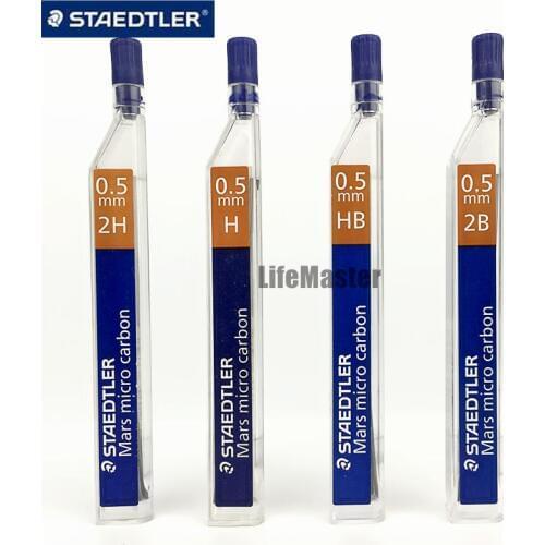 LifeMaster Staedtler Mars Micro Carbon 250 05 Mechanical Pencil Lead 0.5mm 2B/HB/H/2H Writing Supplies