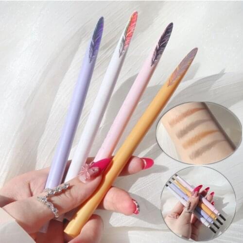 4 Color Natural Eyebrow Pencil Waterproof Rotating Eye Brow Brush Dye Tint Pen Liner Long Lasting Eyebrow Pen Makeup Tool