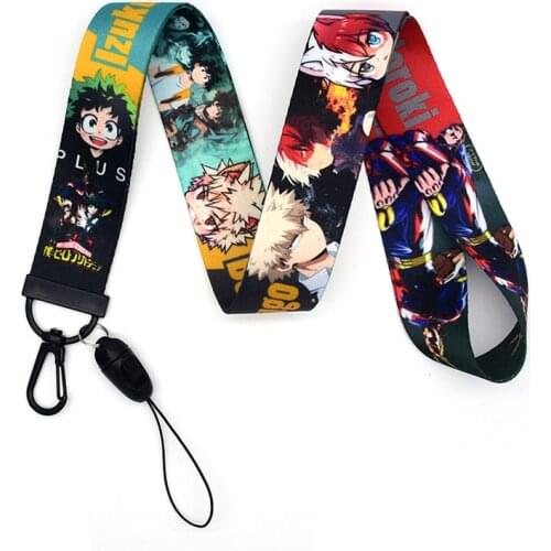 Japanese Anime My Hero Academy Original Keychain Mobile Meal Card ID Lanyard Car Wristband Long Lanyard Men Women
