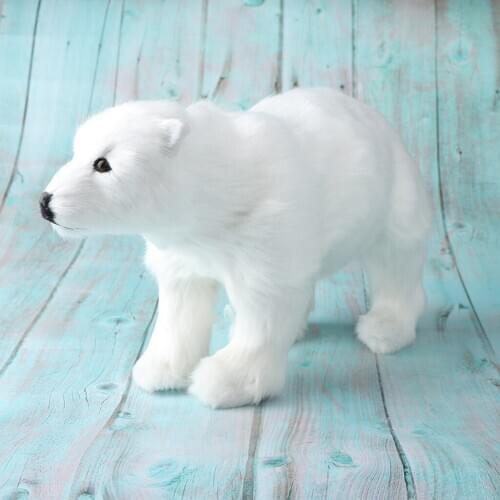 Realistic Polar Bear Collectible Model Figure for Indoor/Outdoor Decorative