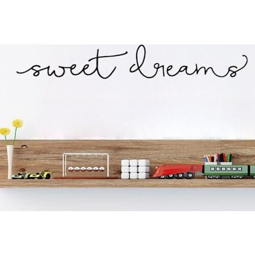 Sweet Dream Wall Sticker Home Decor Kids Children Room Decoration Nursery Wall Art Murals Poster Bedroom Decals