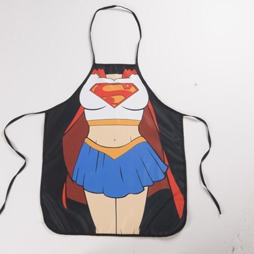 1PC Kitchen Aprons Funny Novelty BBQ Women Apron Naked Men Women Sexy Rude Cheeky Kitchen Cotton Apron Cartoon Pattern NF 005