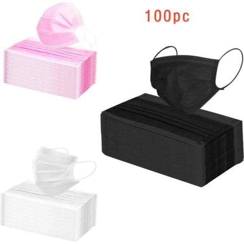 10-100 Pcs Disposable Mondmasker Non-woven Melt Blown Three Layer Cosplay Disposable Bandana Masque Halloween Cosplay