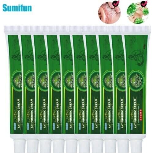 Sumifun 10pcs Psoriasis Cream Skin Care Dermatitis Eczema Treatment Anti-itch Chinese Herbal Antibacterial Ointment