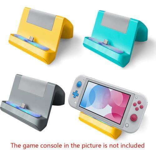 10pcs Type-C USB 3.0 Charging Dock Base Fit For Nintend Switch Lite Portable Charger Base Stand For N-Switch Lite Console