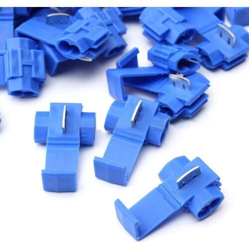 100pcs Electrical Wire Cable Quick Splice Lock Terminal Connectors Crimp Set AWG 22-18 18-14 12-10 Three Color