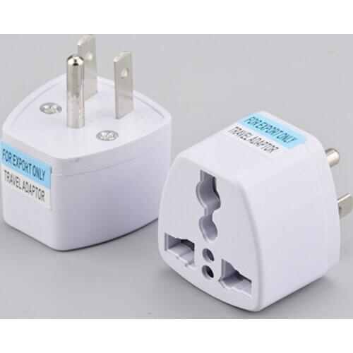 UK/US/EU/AU To US JP CA United States America Japan Canada CA USA 3 Pin Travel Power Adapter