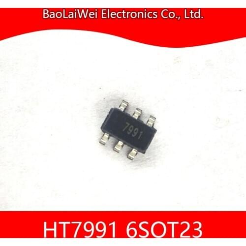 5pcs HT7991 6SOT23 ic chip Electronic Components Integrated Circuits 2.5A Peak Current 1MHz Asynchronous Step-up PWM Converter