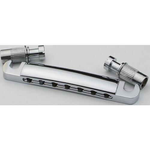 7 string guitar tailpiece ts007 for tune o matic style bridge, chrome