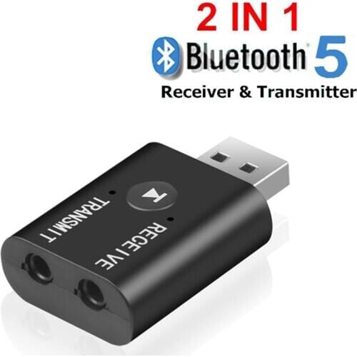 Bluetooth 5.0 Audio Transmitter Receiver Mini 3.5mm AUX USB Music Stereo Bluetooth Dongle Wireless Adapter For TV PC Headphones