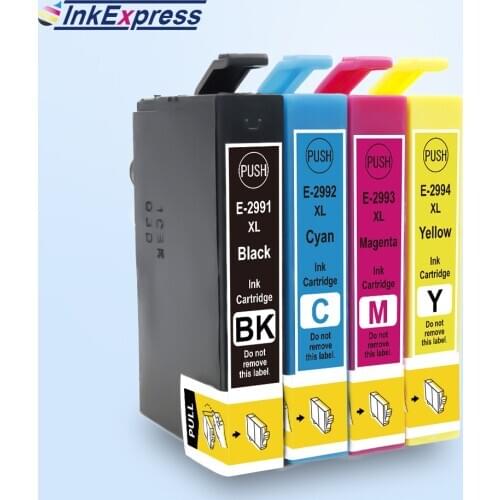 InkExpress 4PK 29XL For Epson 29XL Ink Cartridge T2991 T2992 T2993 T2994 For Epson XP-235 XP-245 XP-247 XP-257 XP-332 Printer