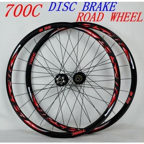700C disc brake road wheels road bicycle disc brake road bike V/C brak 30MM alloy rim 700C/29inch Cross-country road bike. wheel
