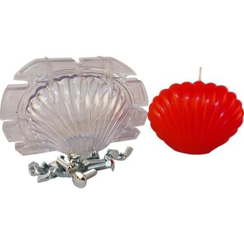 Diy handmade candle mold making shell shape candle forms moule bougie manual resin mold for home dec lz83