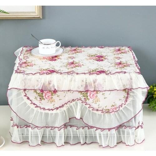Household Tassel Dustproof Microwave Cover Full Coverage Microwave Cover Towel Electric Oven Protective Cover Kitchen Accessory