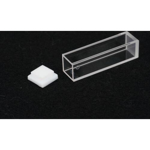 3.5ml 10mm Path JGS1 Standard quartz fluorescence cell with lid quartz cuvette four surfaces are transparent High transmittance