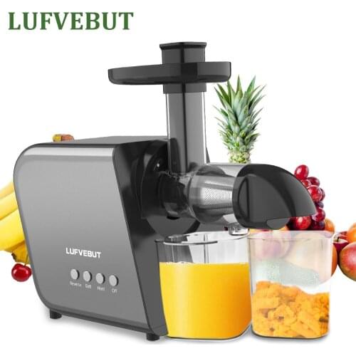 Juice Extractors Lemon Squeezer Orange Squeezer Two Speed Modes For Fruits And Vegetables LUFVEBUT Slow Masticating Juicer