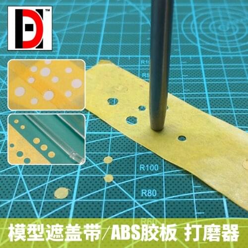 Military Model Making Tools Colored Masking Tape/paper ABS Rubber Sheet Round Puncher 2.5-6.0MM
