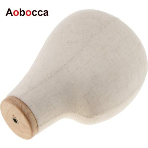 Aobocca Mannequin Head Canvas Block Manikin Head Wigs Holder for Wig Making Hat Display Styling Wig Head Stand