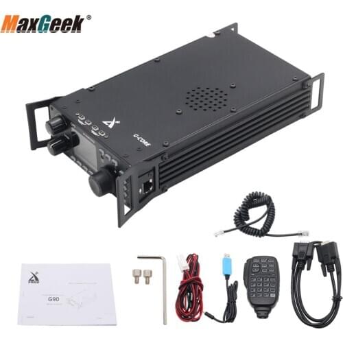 Maxgeek XIEGU G90 Outdoor Shortwave Radio SDR Portable Transceiver HF 20W SSB/CW/AM 0.5-30MHz w Built-in Antenna Tuner IF Output