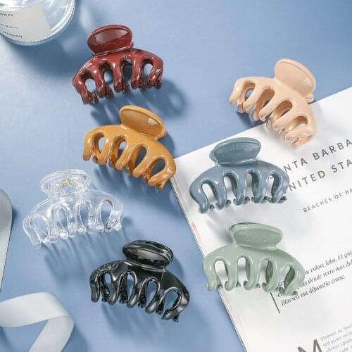 New Barrette Crab Hair Claws Bath Hair Claw Ponytail Clip Large Hair Clamps Claw Clip Fashion Clip for Women