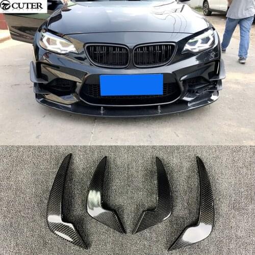F87 M2 Carbon Fiber Front Side Fender Air Vents Kit Trim Fender For BMW F87 M2 AC style car body kit 2016