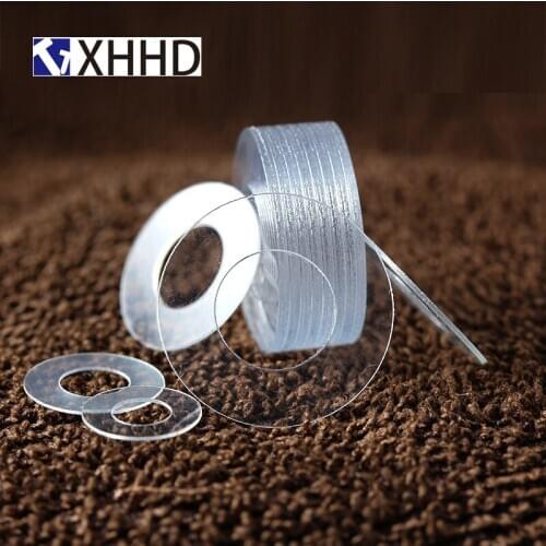 PVC Washer M1.2 M1.4 M2 M2.5 M3 M4 M5 M6 M8 M10 M12 M20 Hard Plastic Pakking Transparante Isolatie Platte paded Voor Schroeve