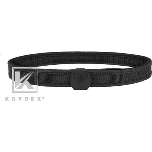 KRYDEX IPSC Tactical Shooting Belt For Shooting Airsoft USPSA IDPA Inner&Outner Double Competition High Speed Belt Accessory BK