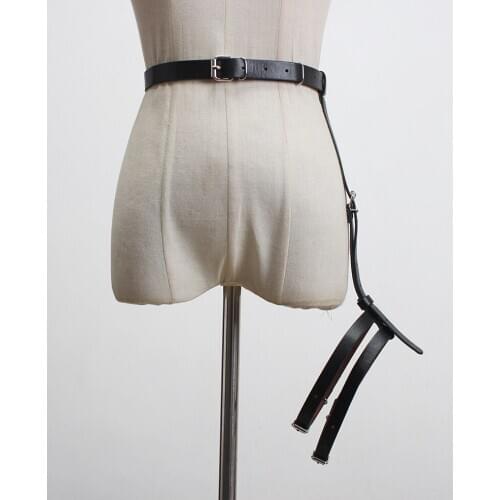 Womens runway fashion PU leather punk Cummerbunds female Dress Corsets Waistband Belts decoration hip hop belt R3320