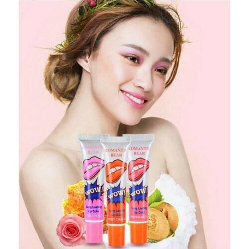 Romantic Bear Lip Gloss Waterproof Peel Off Liquid Tint Matte Magic Long Lasting Lipstick Rouge A Levre Mat Makeup Brillo labial