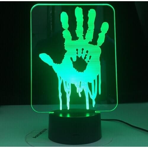 Video Game Death Stranding Hand Prints Led Night Light for Kids Room Decor Cool Gift for Child Gamers Nightlight Usb Desk Lamp
