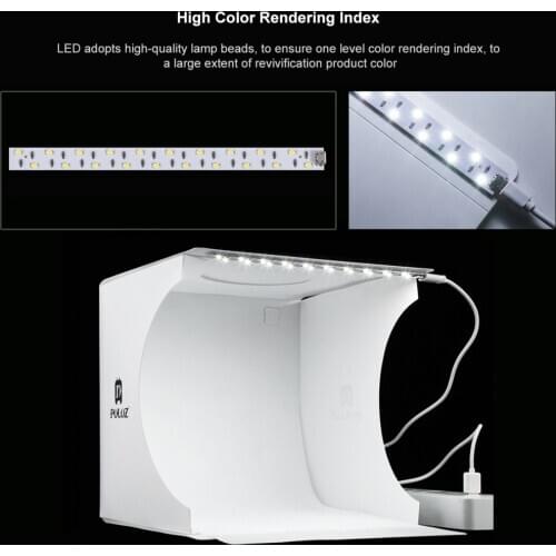 PULUZ 20cm Photo Box Light Panel The Raw Of Led Light Strip Replacement For PU5021/PU5022 Photography Lightbox Studio Accessorie