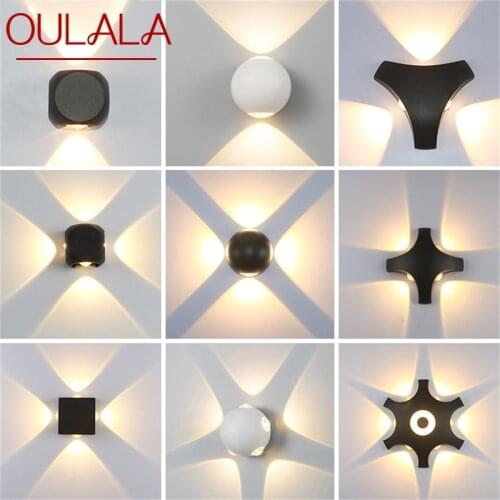 OULALA Outdoor Wall Lamp Fixture LED Waterproof Sconces Creative Decorative For Patio Stair Aisle Garden Villa