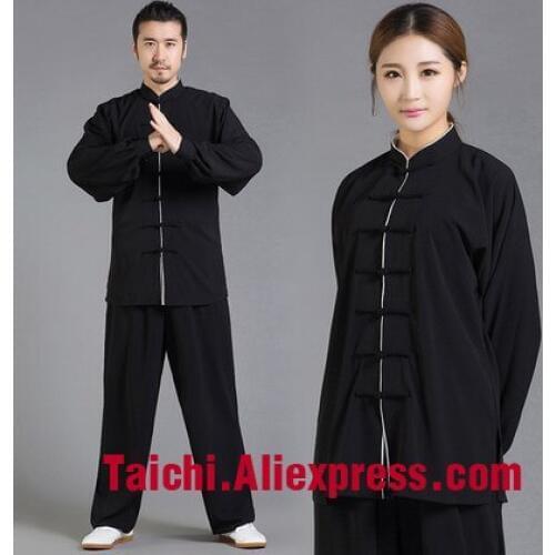 Male & Female Handmade Tai Chi Uniform Wushu, Kung Fu,martial Art Suit Chinese Stly Long And Short Sleeve Multiple Colour