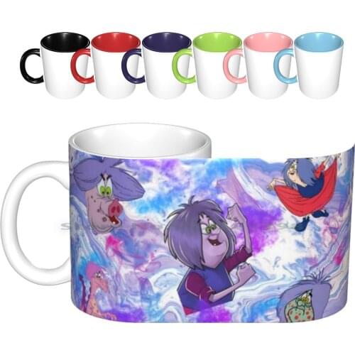 Horrible Mim! Ceramic Mugs Coffee Cups Milk Tea Mug Mim Madam Mim Merlin Enchantor Magic Arthur Villains Walt Cartoon Movie