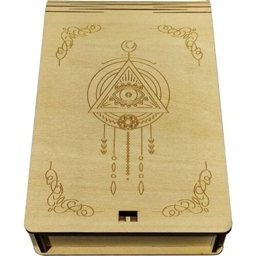 Card Storage Box Tarot Image Design As Home Decoration Small Object Storage Photo Props Trinket Tarot Chest for kids