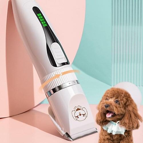 1 Set Pet Hair Shaver Low-noise Hair Grooming 33 Teeth Pet Hair Trimmer USB Charging Electric Pet Hair Razor Pet Accessories