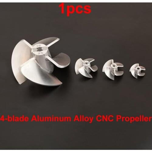 1pcs 4-Blade Water Jet Propeller Pump Spray Aluminum Alloy CNC Prop Paddle for ROV RC Underwater Robot Thruster Accessories